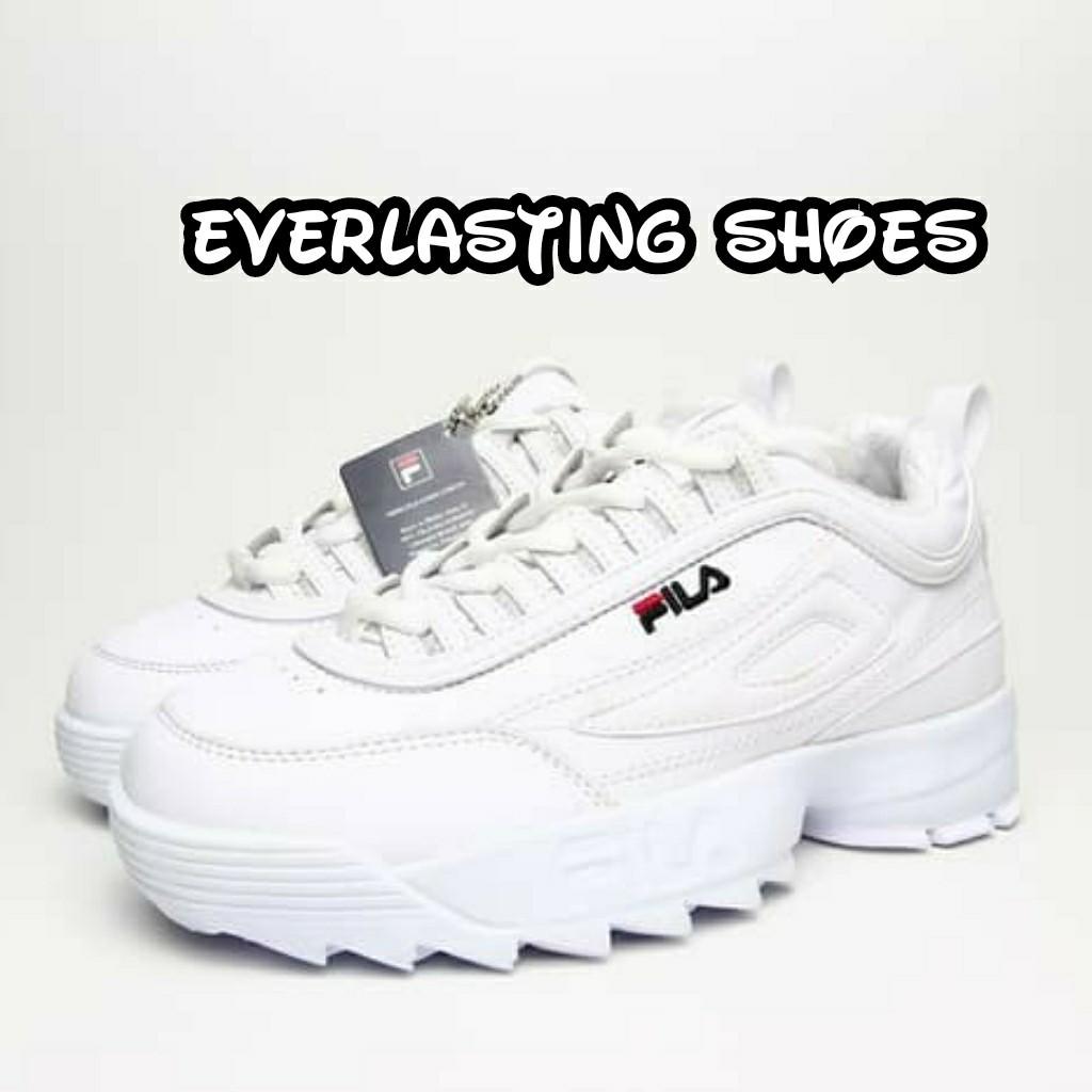 Sepatu Fila Disruptor II White Premium Quality Sneakers Sneaker