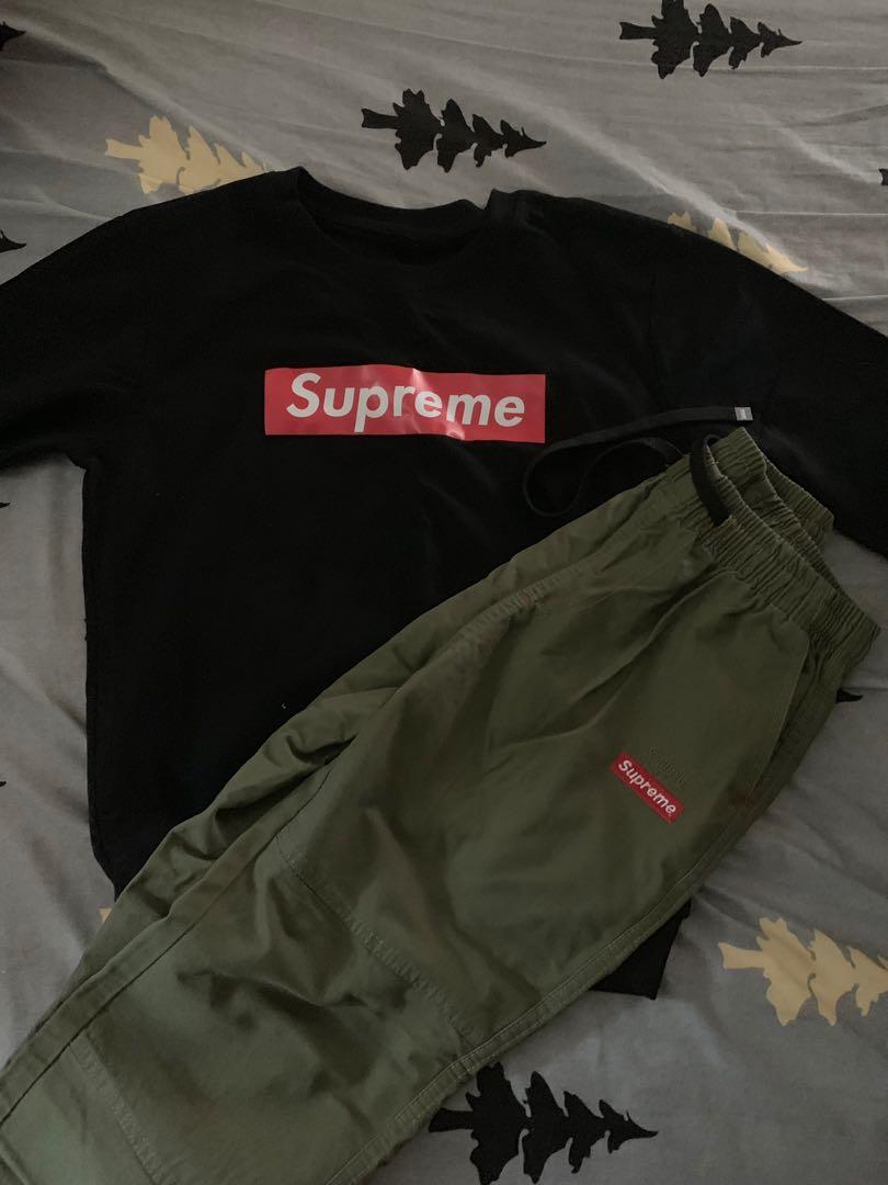 supreme box logo pants