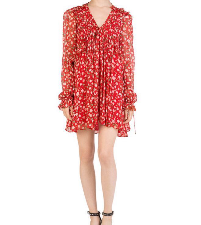 The Kooples Red Floral Dress