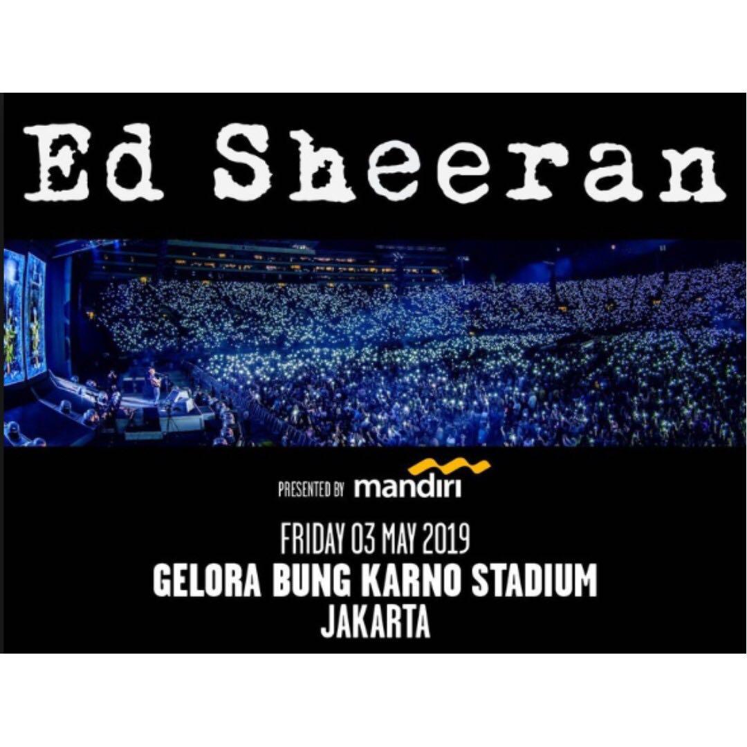 Tiket Konser Ed Sheeran Jakarta Category 4a Tiket Voucher Tiket Acara Di Carousell Konser akan digelar di stadion utama gelora bung karno. tiket konser ed sheeran jakarta category 4a