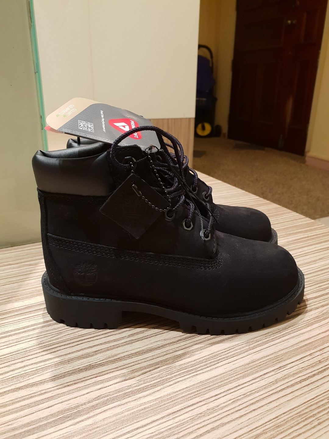 Timberland Waterproof Boots Black Youth Size 13 Luxury Apparel