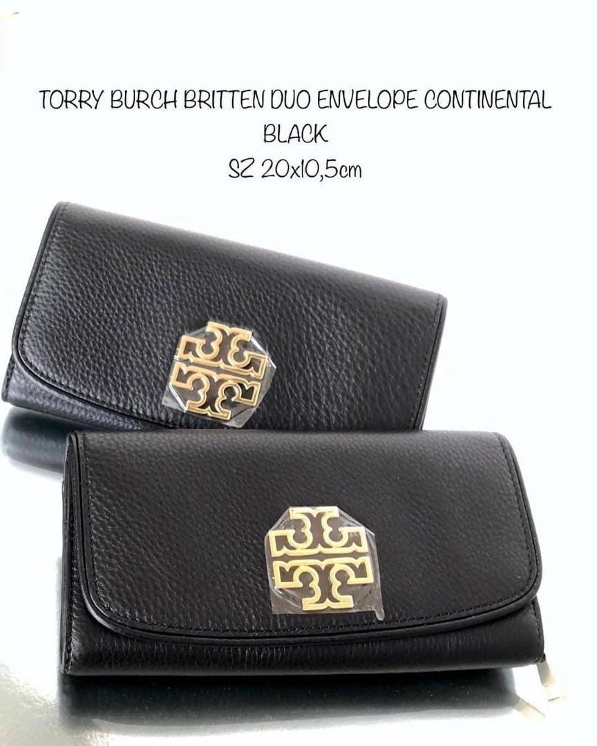 Tory burch britten duo envelope continental wallet sale