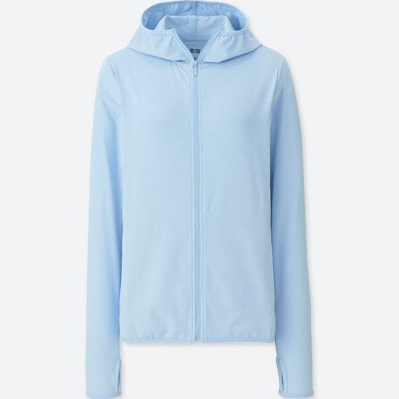 UNIQLO Women AIRism UV Cut Long Sleeve Mesh Hoodie, Women's Fashion, Coats,  Jackets and Outerwear on Carousell