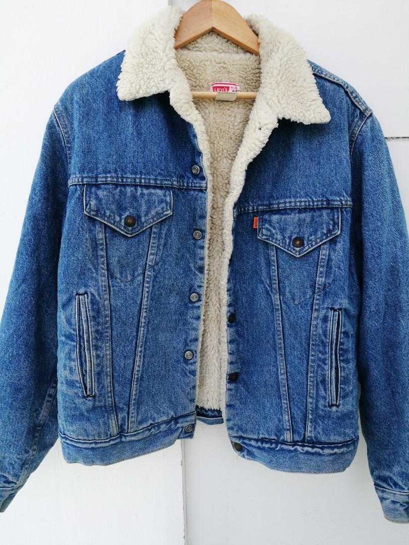 vintage levis sherpa jacket
