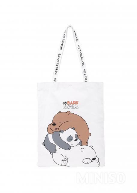 Miniso We Bare Bears-Shopping Bag : : Bags, Wallets and