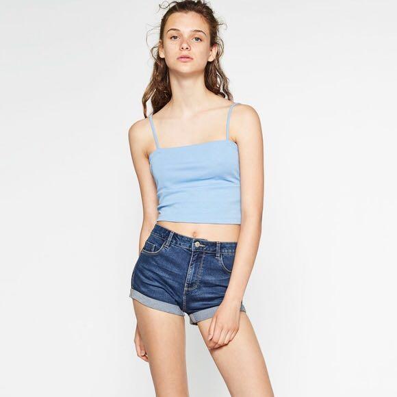 zara jeans shorts