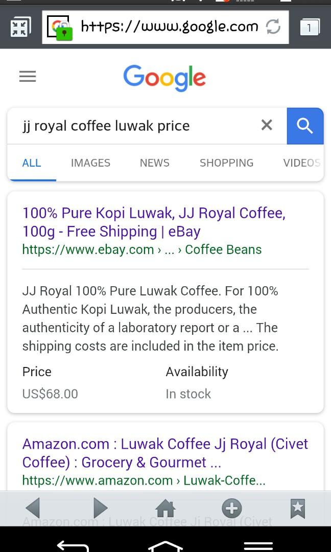 cafe kopi luwak amazon