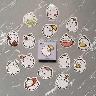 affordable molang stickers for sale stationery craft carousell singapore