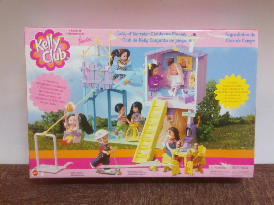 2001 Mattel Barbie The Kelly Club Lots of Secrets Clubhouse Playset ...