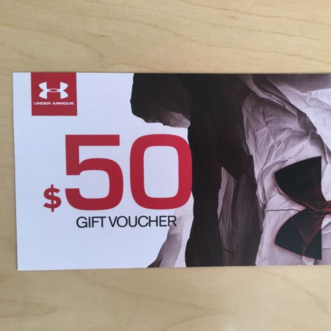 Under armour voucher gift
