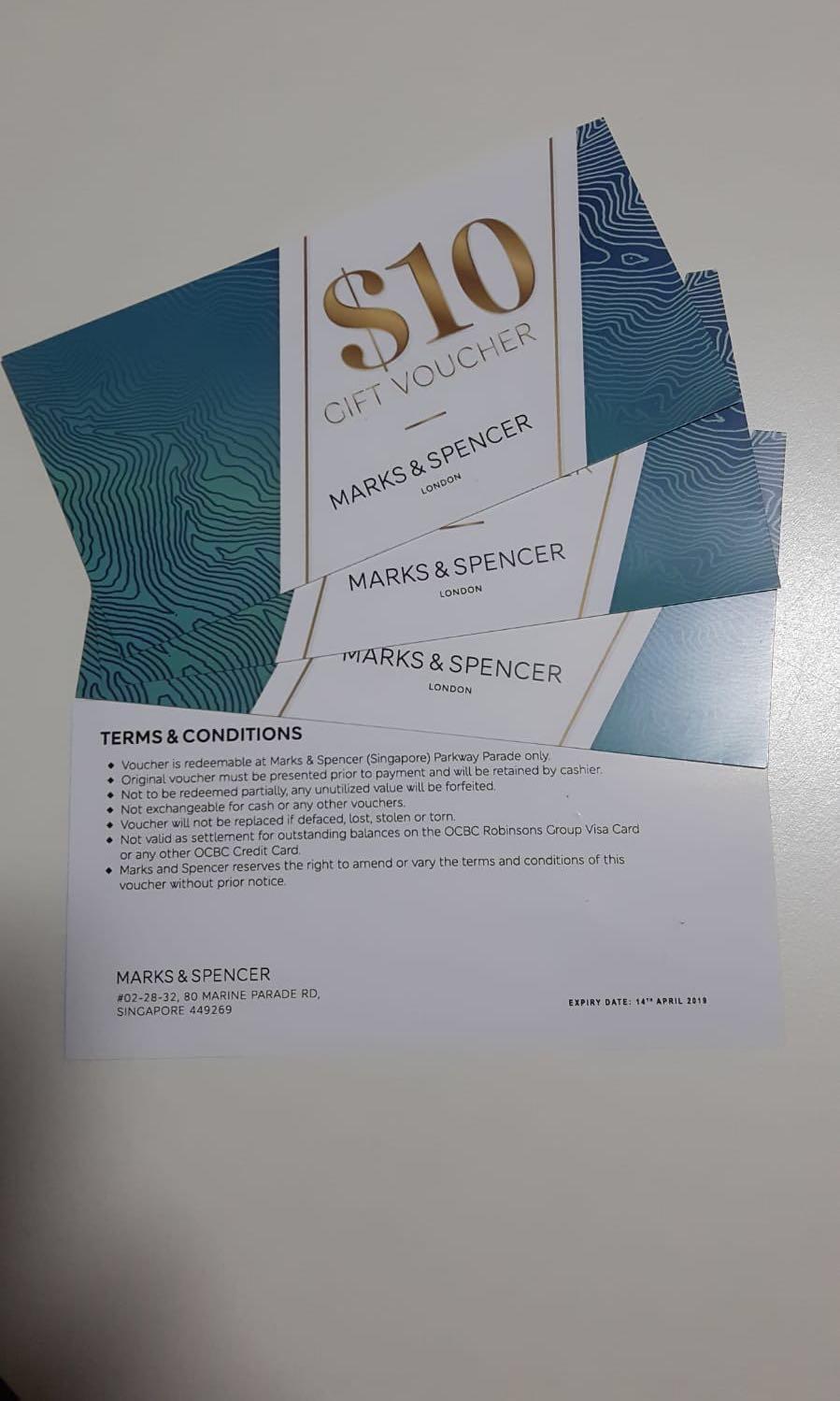 20% off!} Marks & Spencer gift cash vouchers *only applicable ...