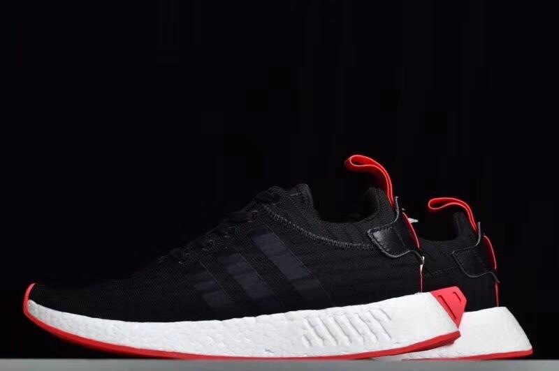 Adidas Boost Nmd R2 Pk Black Red, Men'S Fashion, Footwear, Sneakers On  Carousell