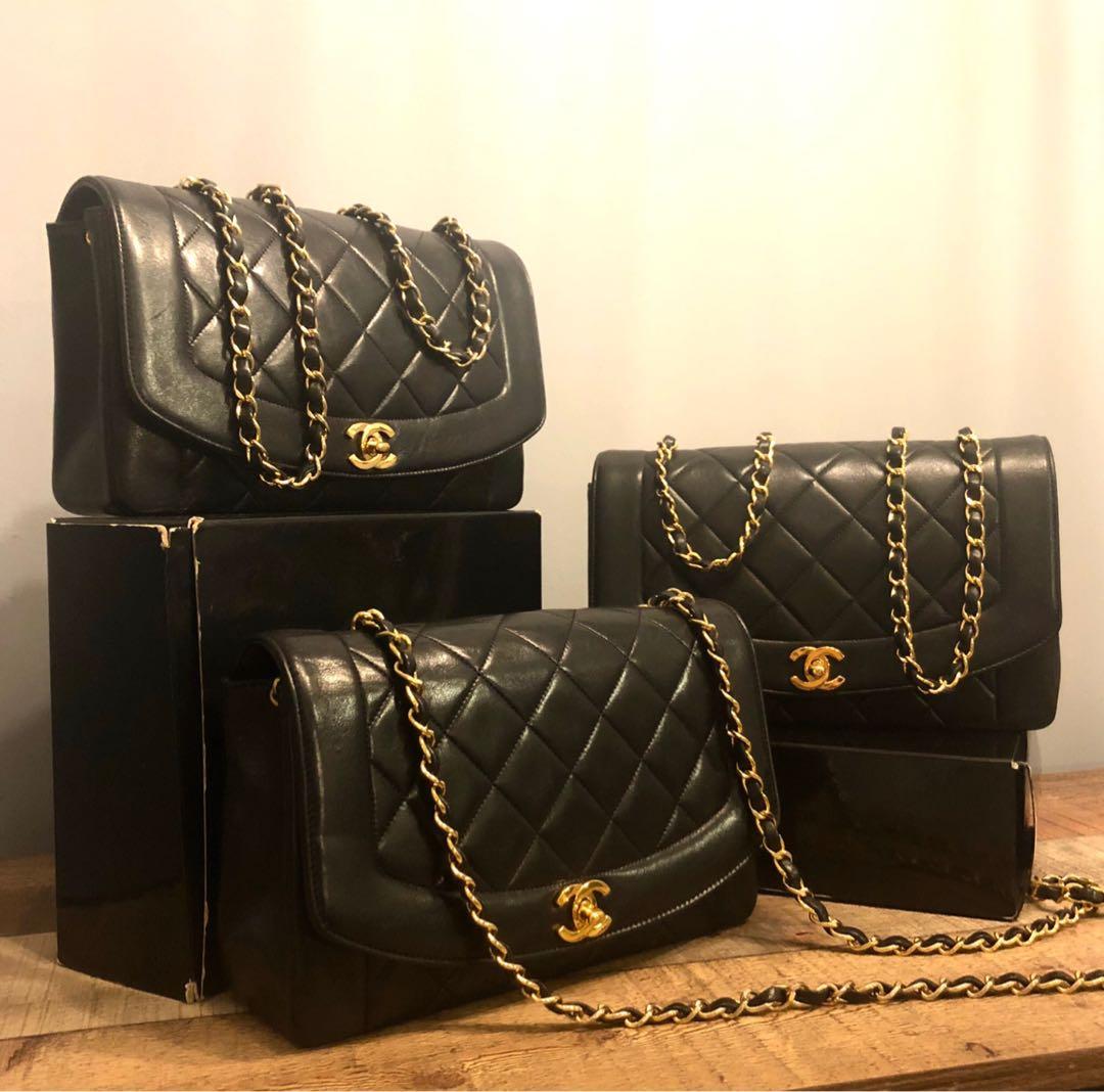 Authentic Chanel Diana Flap Bag in 10 Inch Size w Gold Hardware, Luxury,  Bags & Wallets on Carousell
