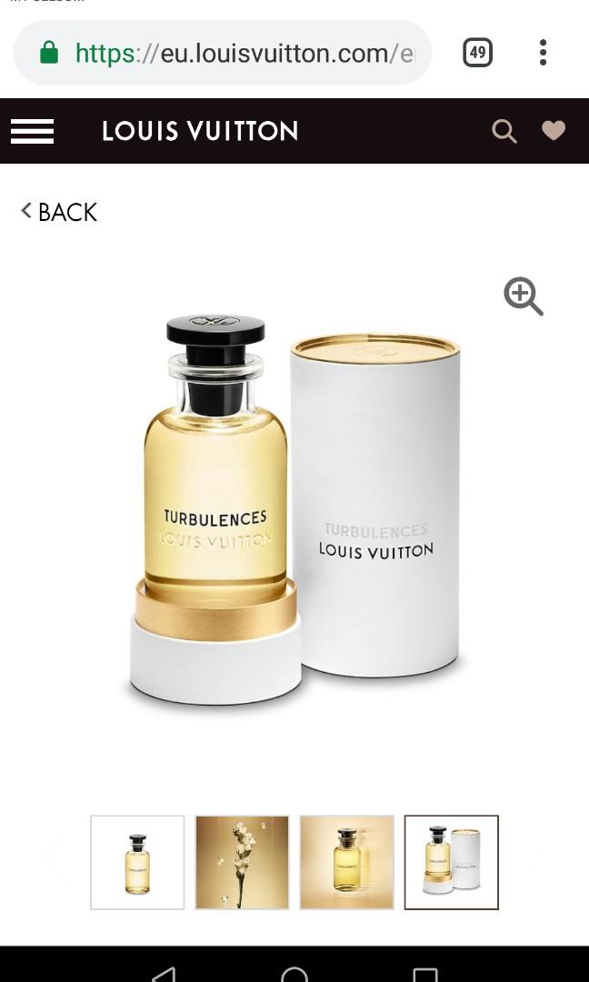 AUTHENTIC LV perfume sample mini glass bottle travel parfume TURBULENCES  Louis vuitton luxury gift spray bottle