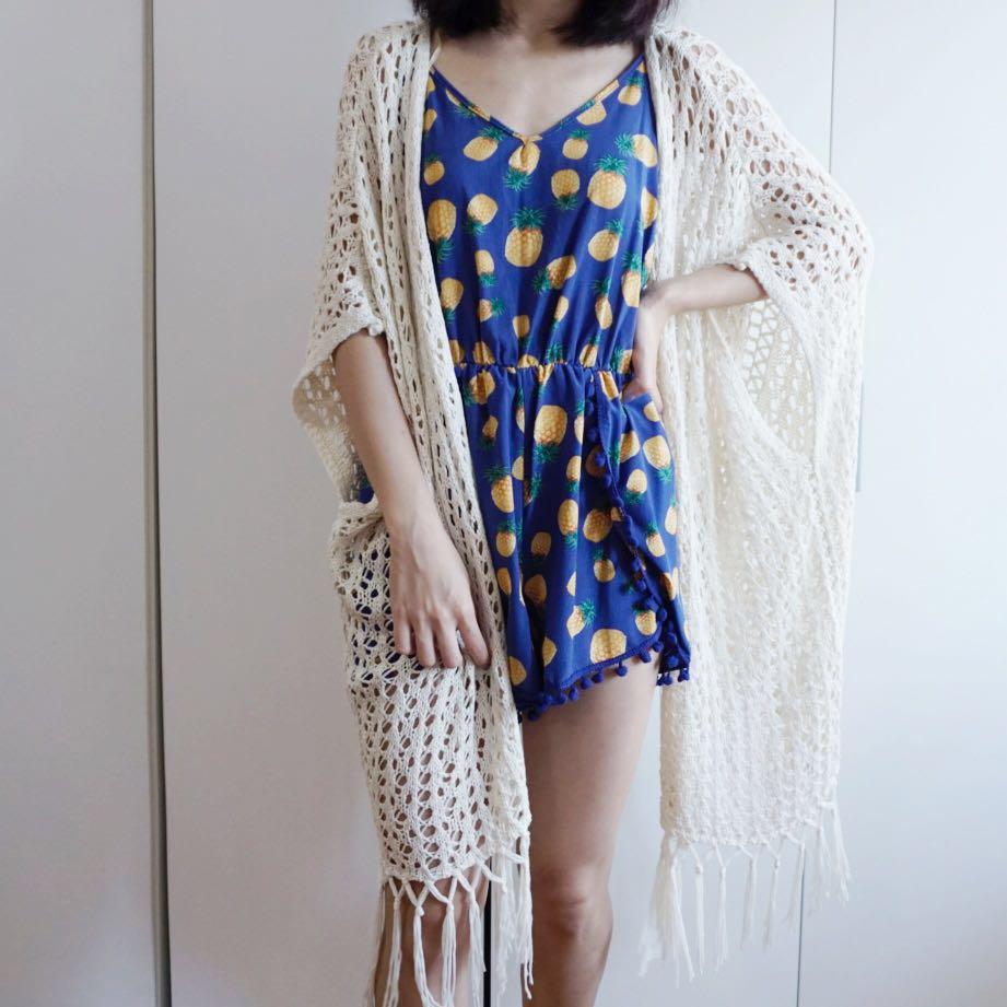 cream kimono cardigan