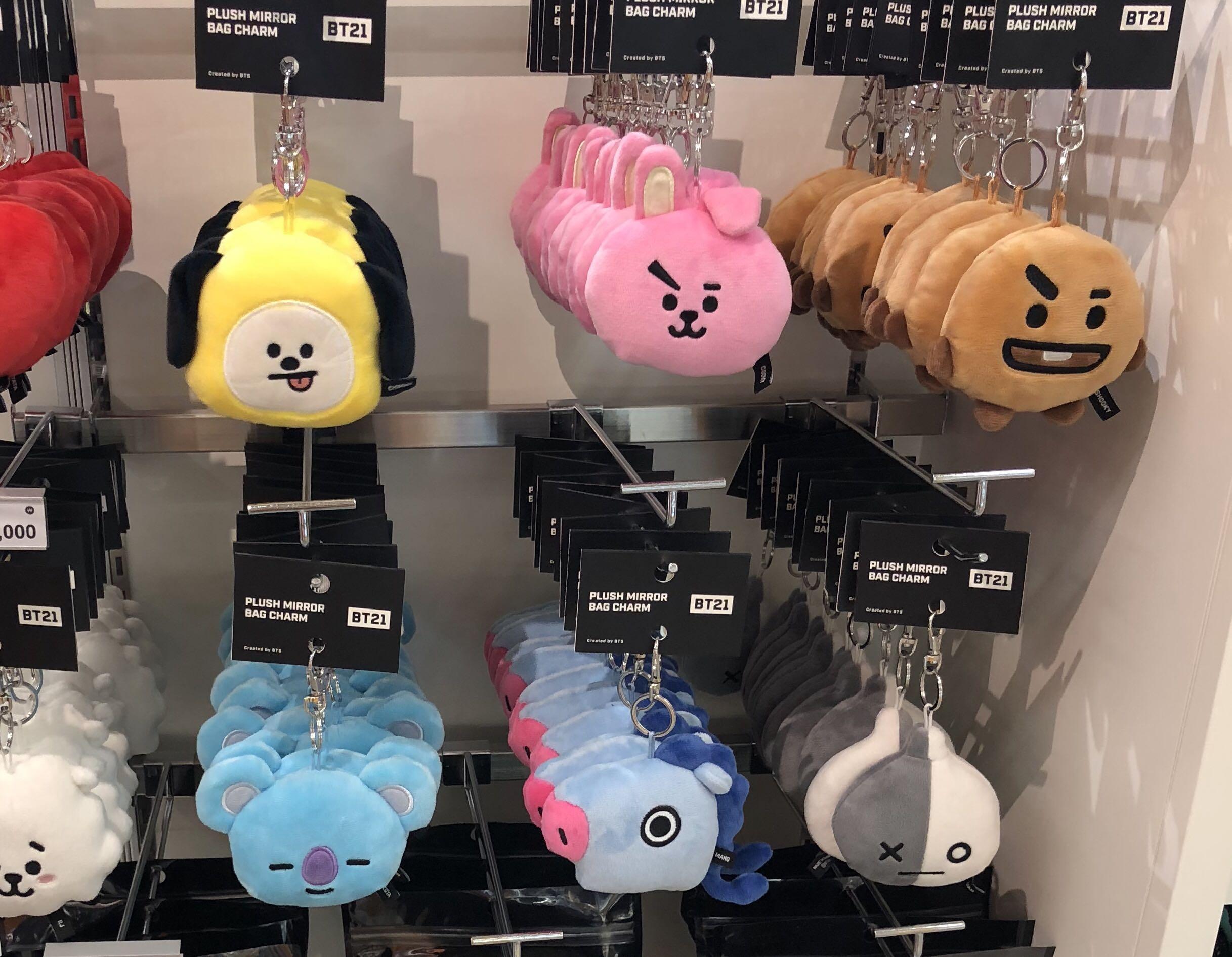 Bt21 Plush Mirror Bag Charm Entertainment K Wave On Carousell