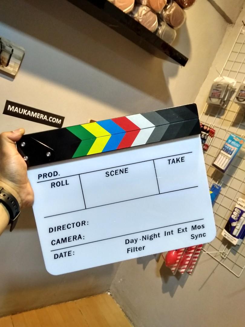 Wallpaper Clapper Board Cinema Movie Slate Papan Scene Film Colorful For iPhone