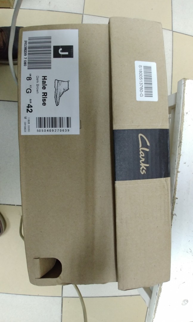 Clarks hale online rise dark brown