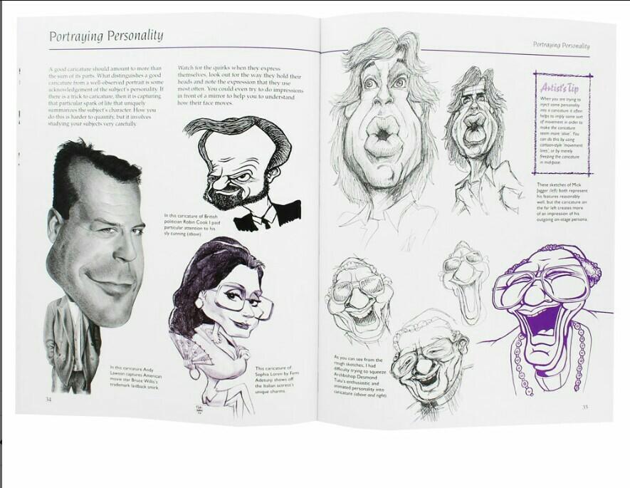 Collins Learn To Draw Caricatures Alex Hughes Books