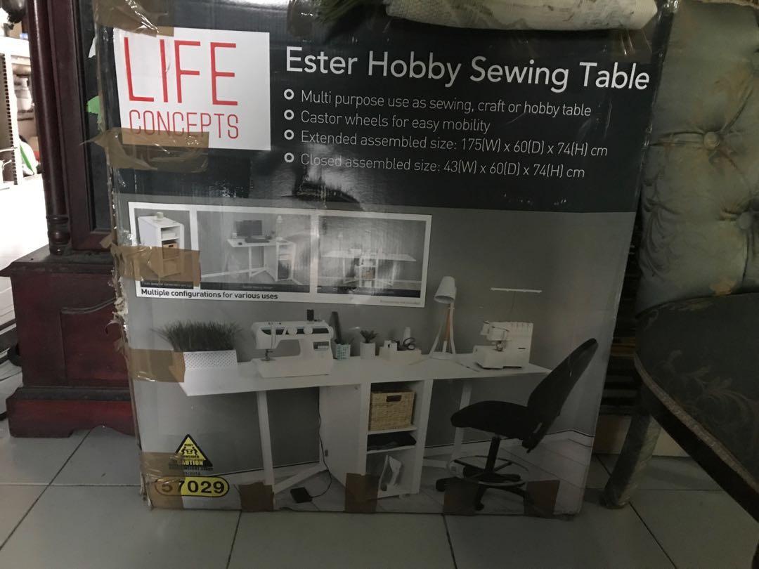 Ester Hobby Sewing Table, Furniture & Home Living, Furniture, Tables