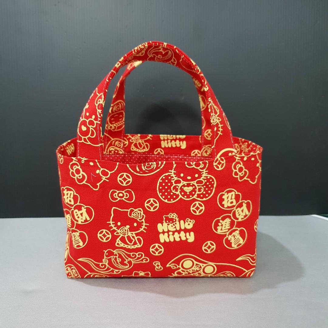 Handmade Hello Kitty CNY Mandarin Orange bag, Hobbies & Toys