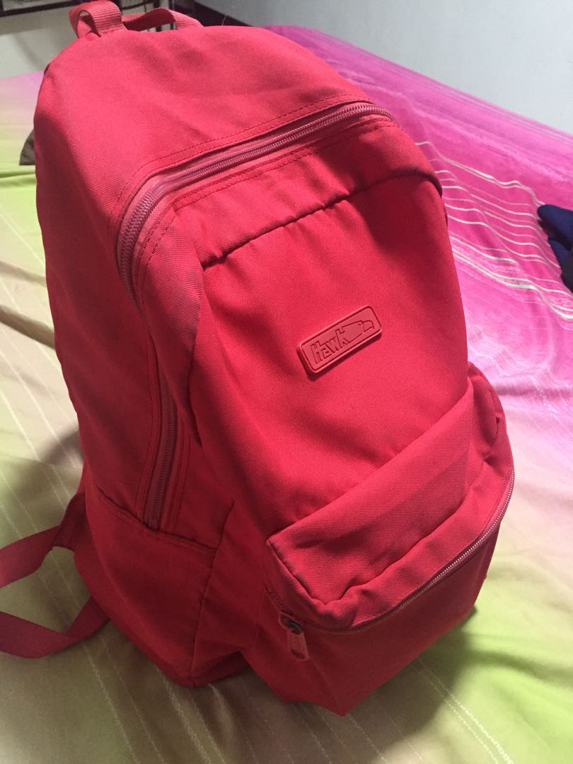 hawk bag red black