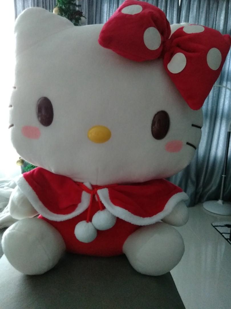 hello kitty christmas plush