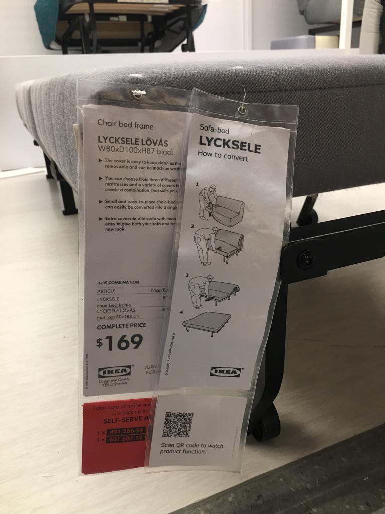 IKEA Foldable bed ( can fold into sofa), Furniture & Home Living