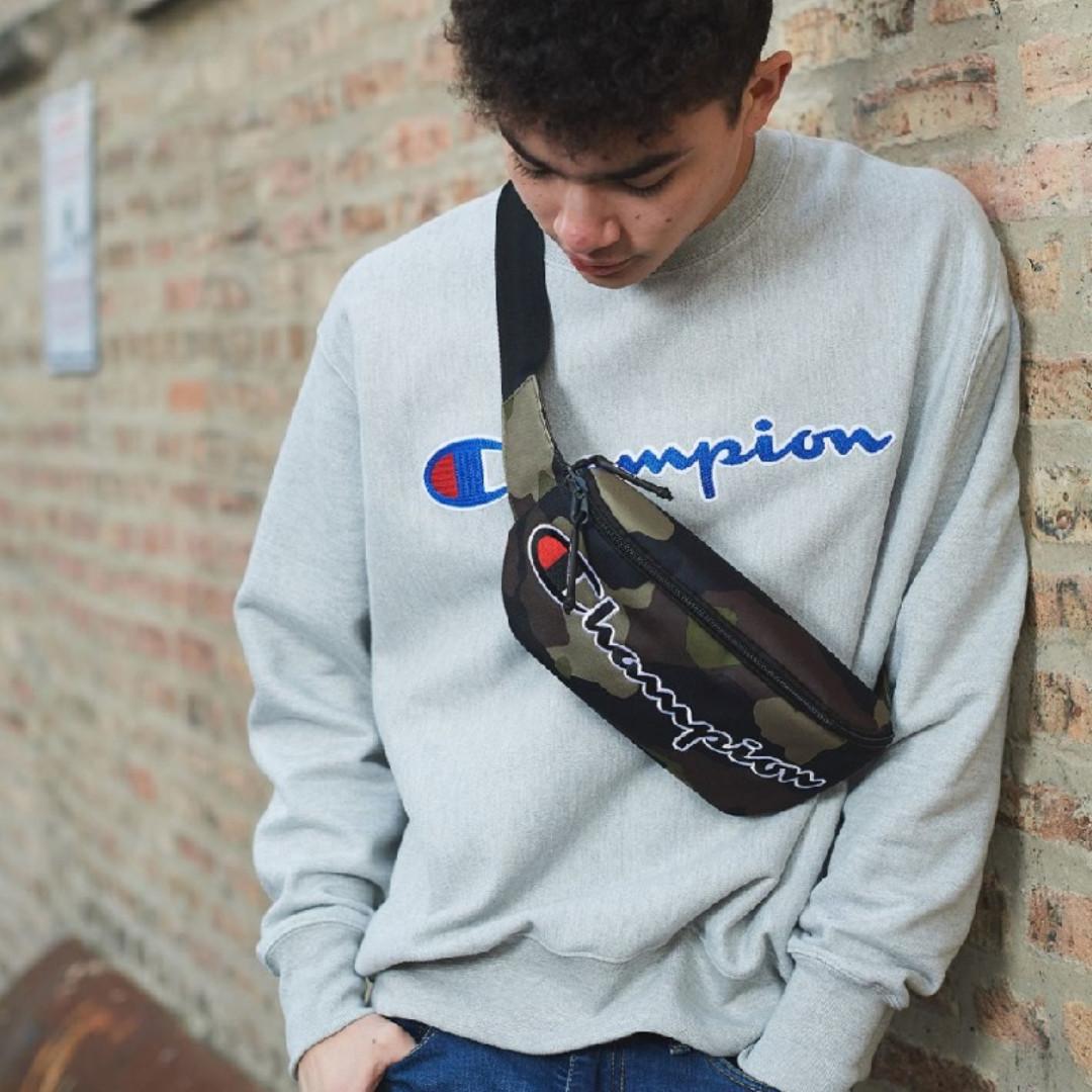 champion camo waist bag