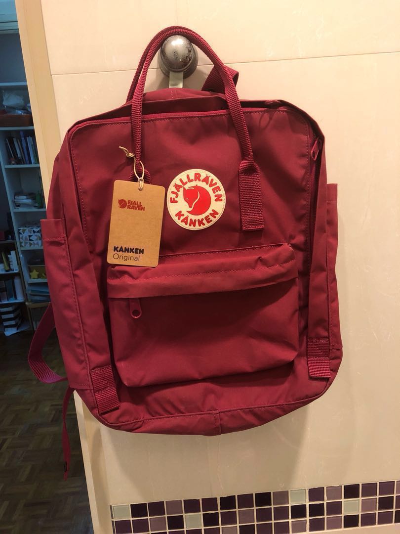 kanken classic deep red