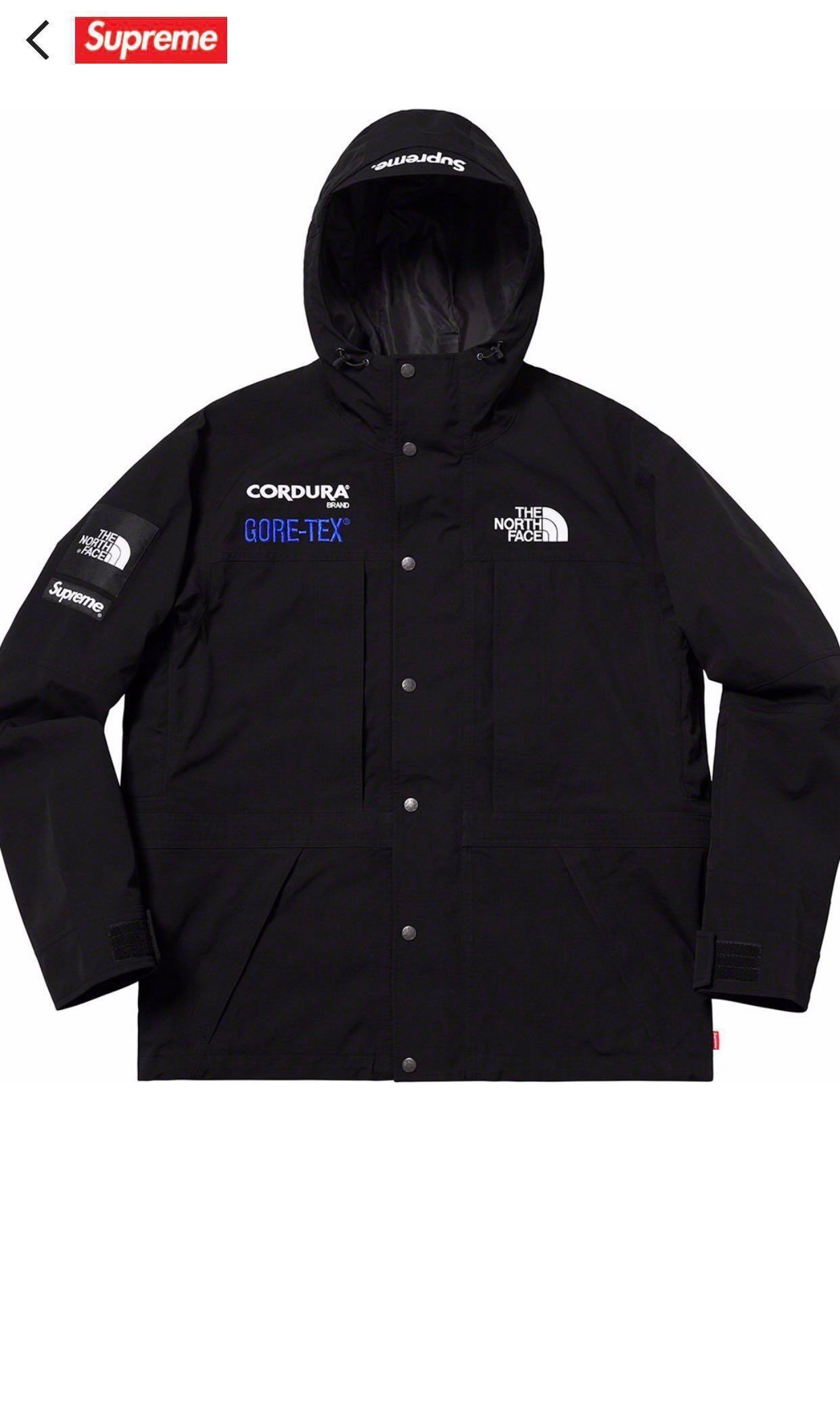 M Supreme The North Face Expedition Jacket Black Men s Fashion Coats Jackets and Outerwear on Carousell