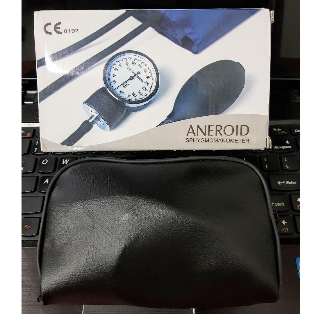 Manual Blood Pressure Measure Device Kit Cuff Stethoscope Home Use