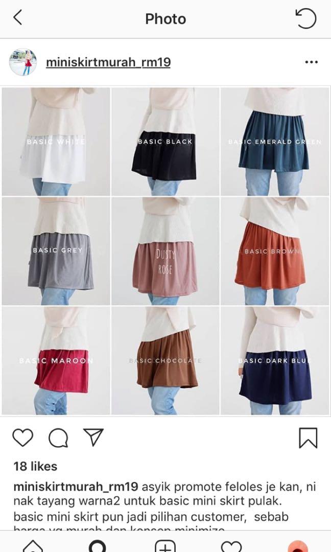 Mini skirt muslimah murah clearance