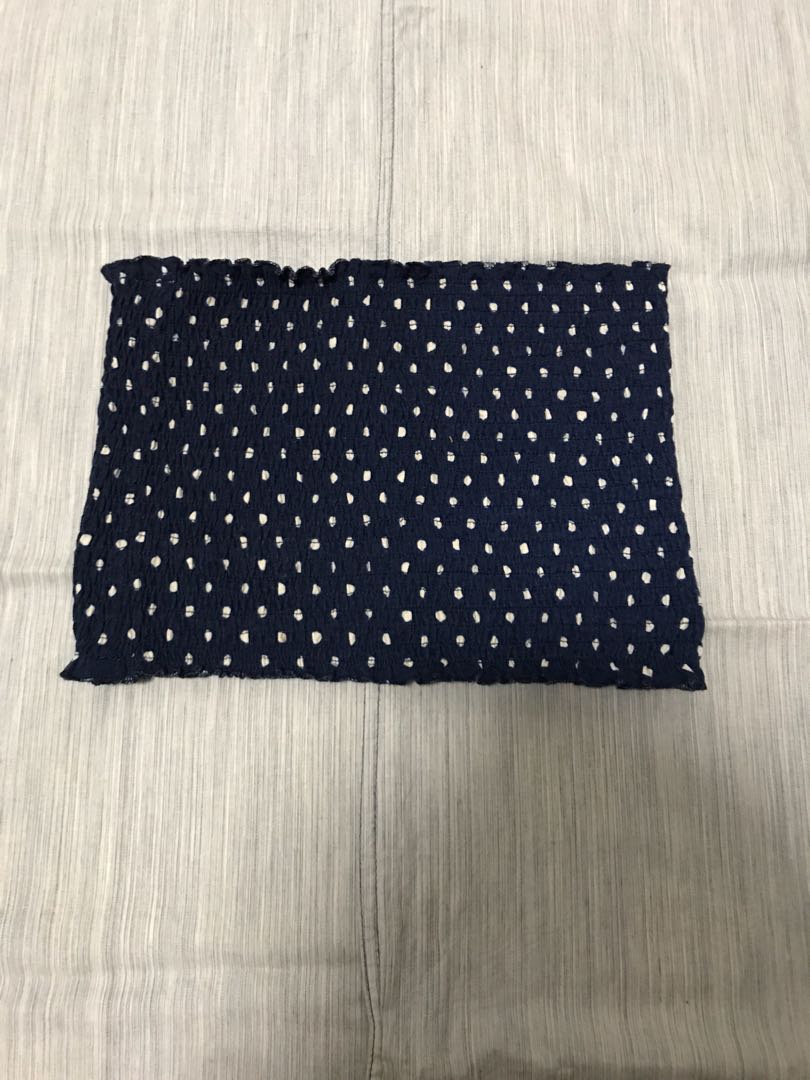 polka dot strapless top