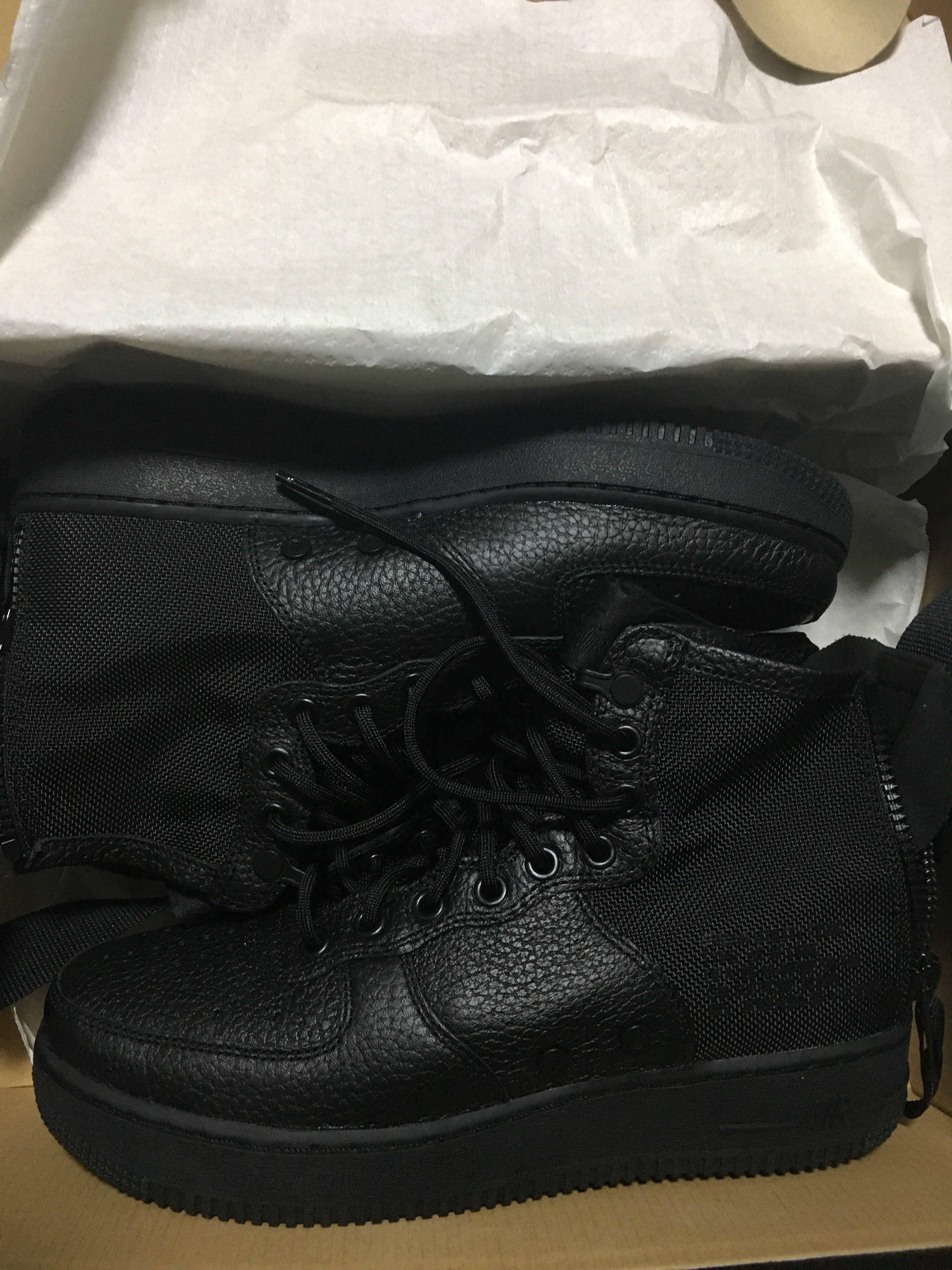 nike air force 1 boots black