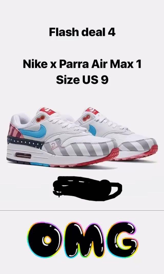 jpb18146 tenis nike max air 1 parra 4 Nike Air Max 1 Parra 2018 (by sneakers_ink_) | Kicks On