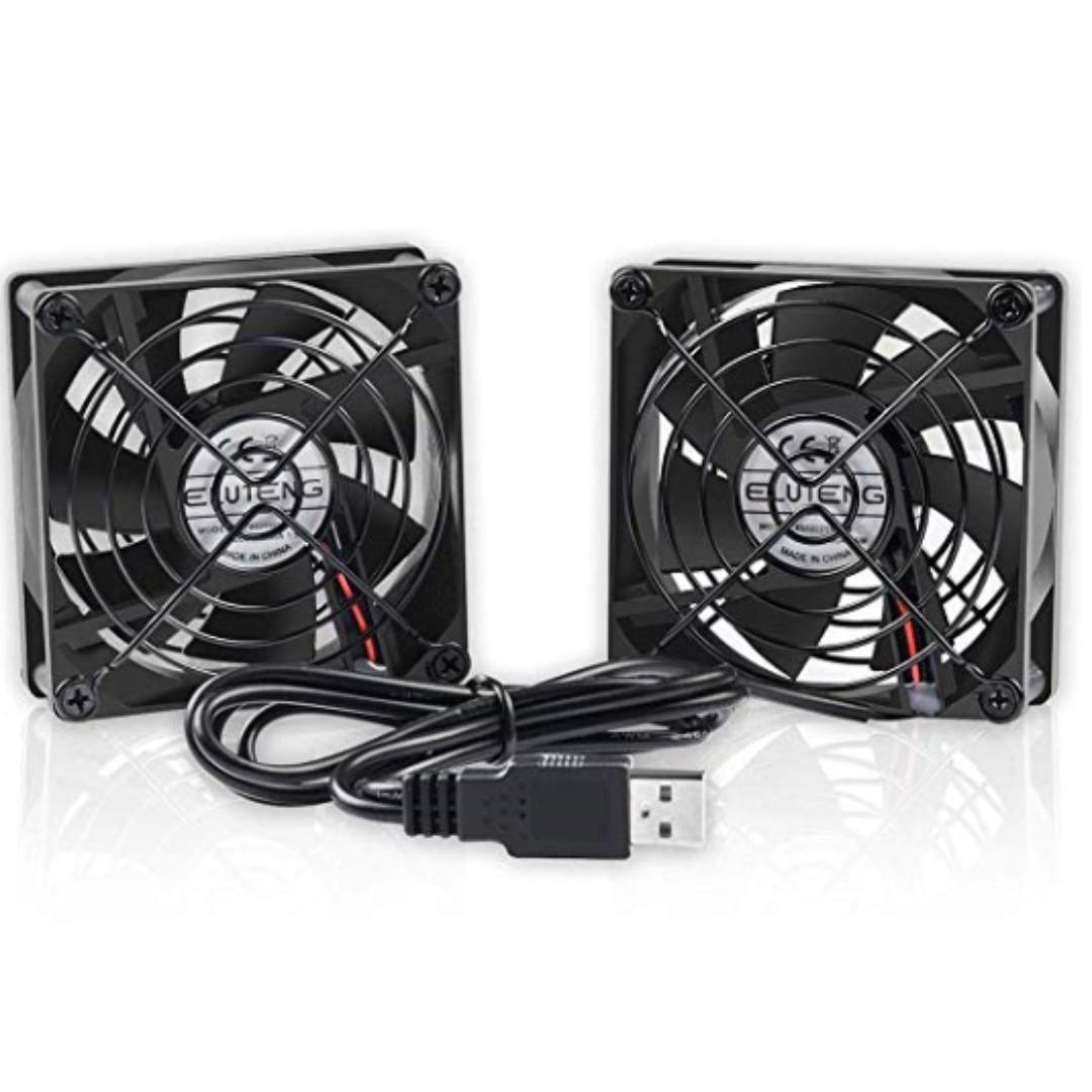 P12 ELUTENG USB Fan 80mm 2 In 1 Computer fan 5V 80mm Fan 2700RPM 32CFM