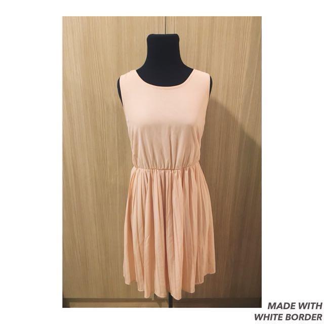 Peach Dress (Category: Dresses) located in Mandaluyong City. Submitted by camlu (Listing ID 156172862, Image 1). Description: #dressunder499.