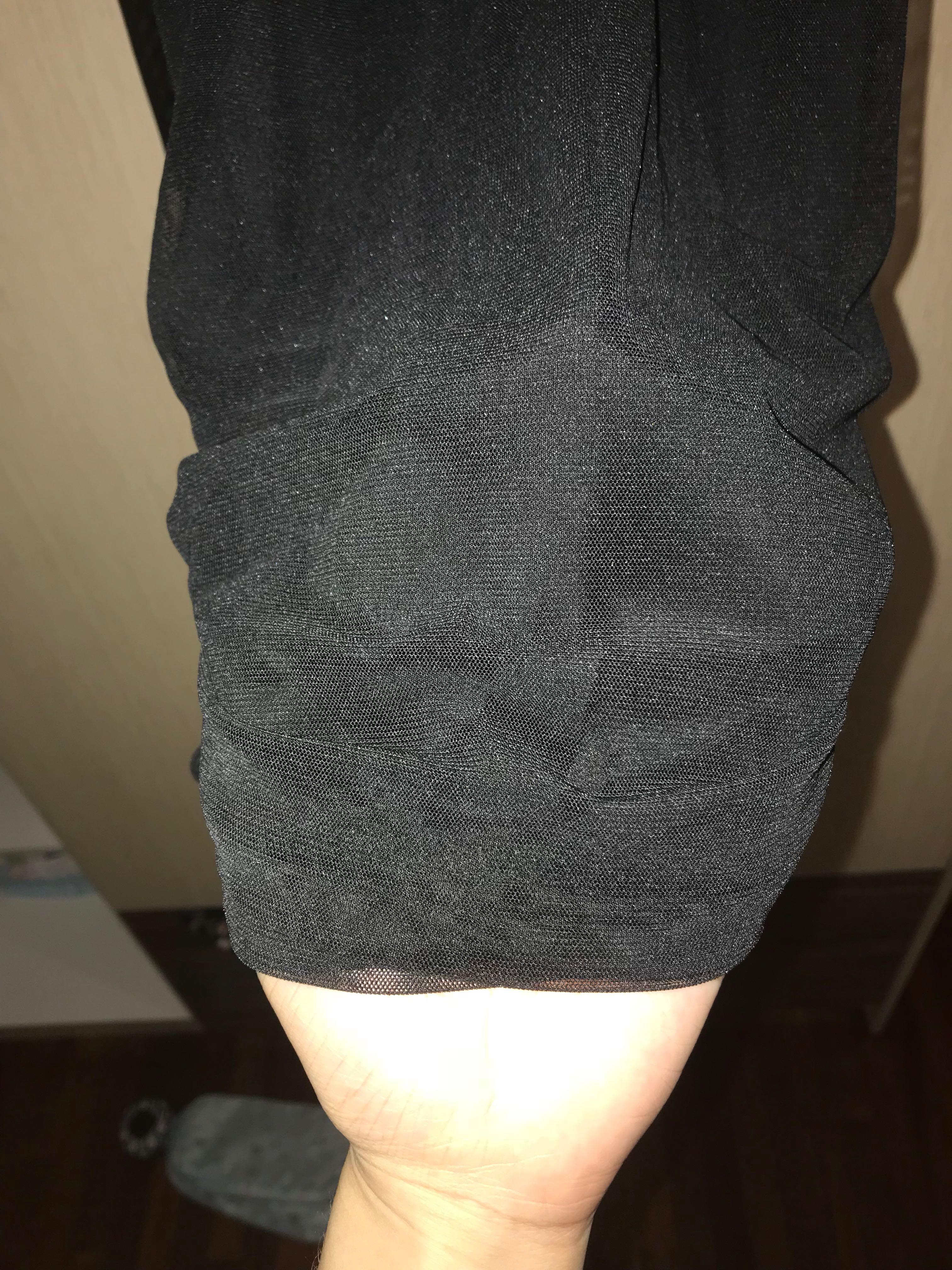 nera black mesh high neck bodycon dress