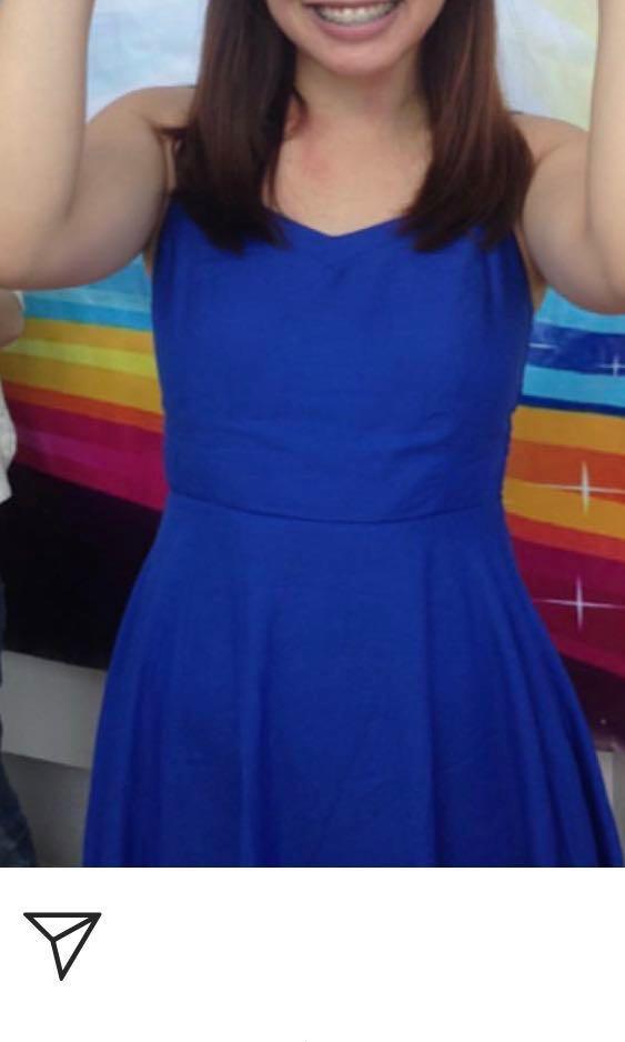 navy spring dress