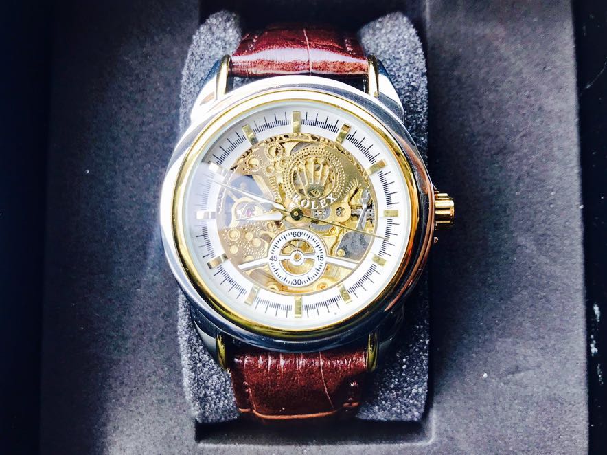 Rolex open discount machine watch