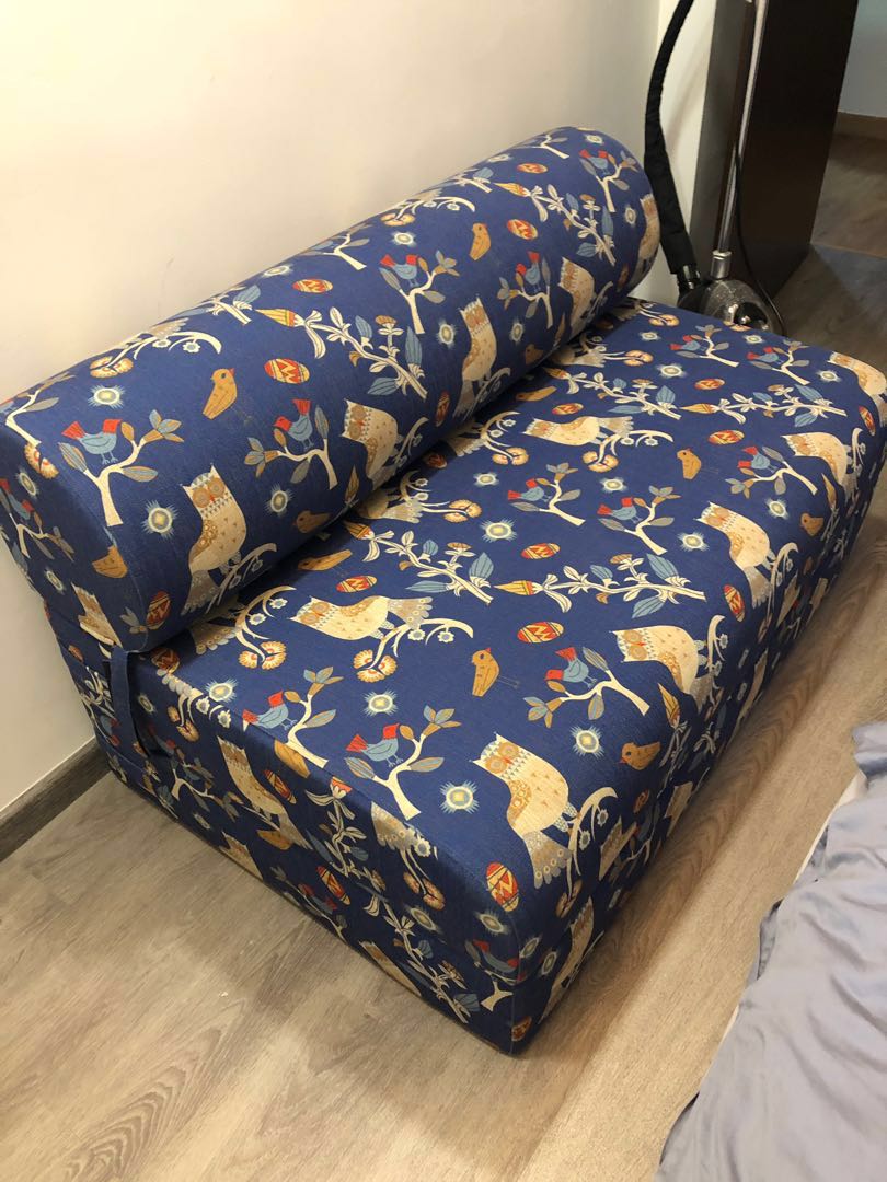 Seahorse Super single sofa bed with cover 140, Furniture & Home