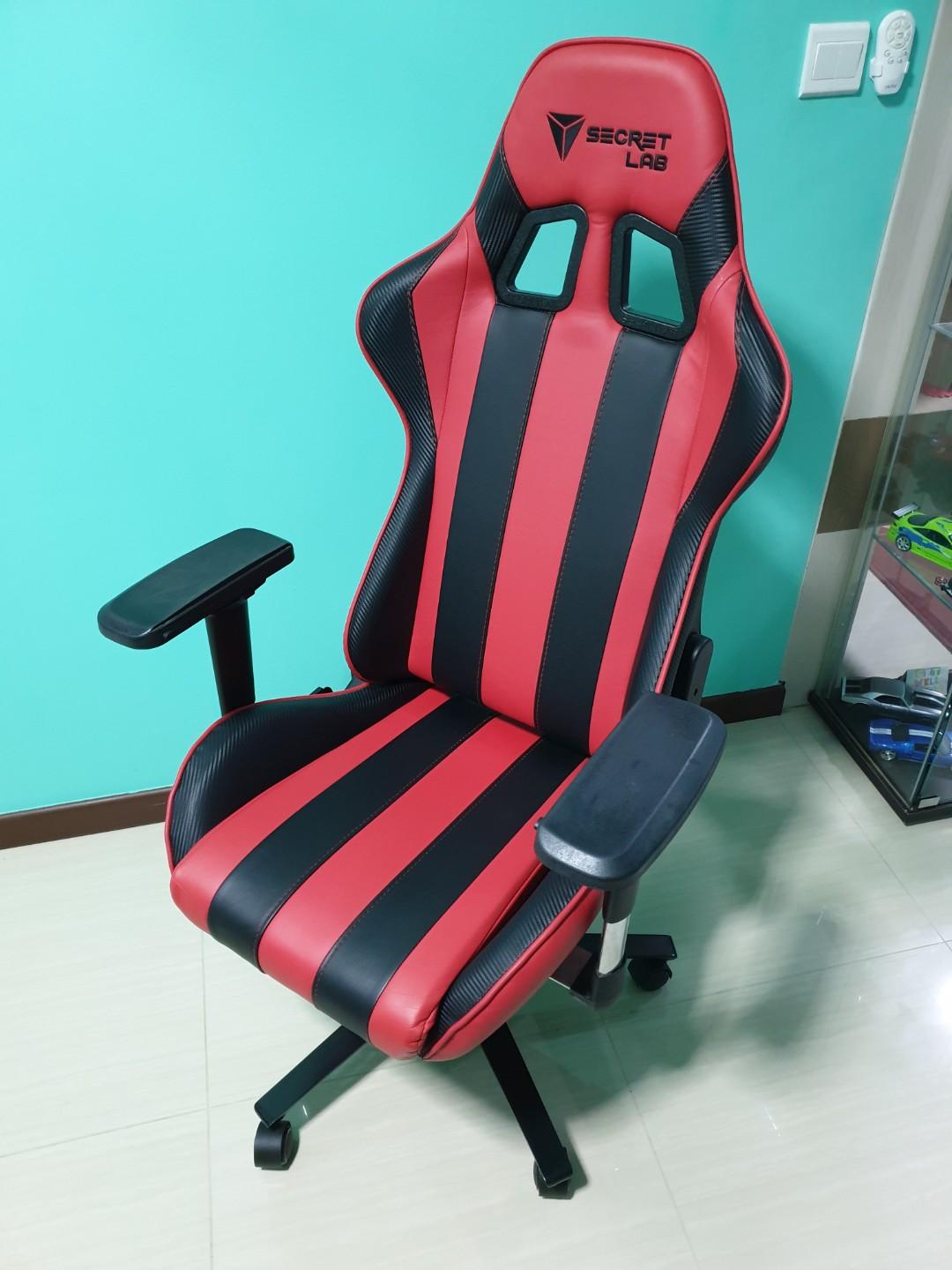 SecretLab Throne V2 Red Furniture Home Living Furniture