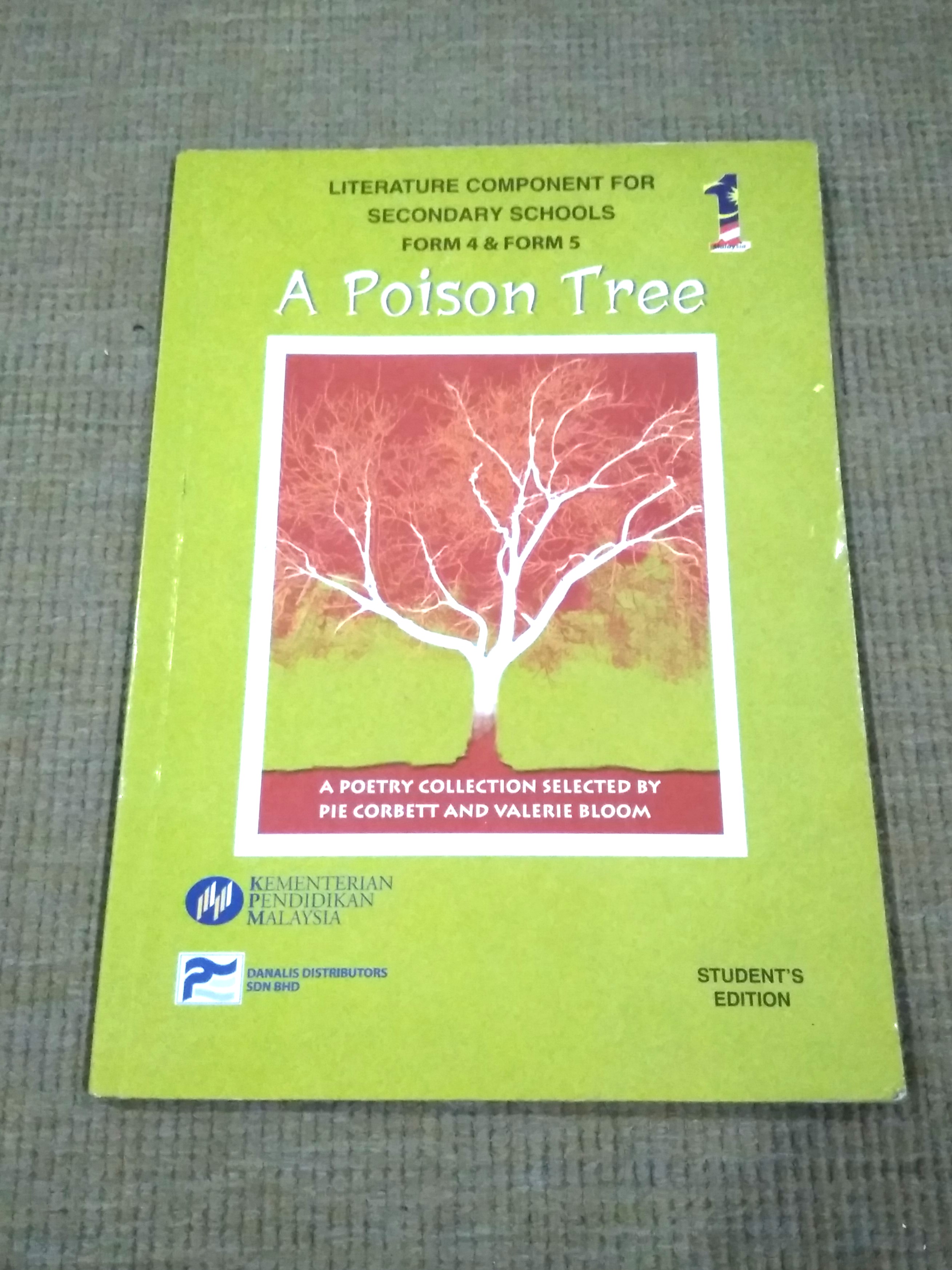 Spm A Poison Tree My1212 Textbooks On Carousell
