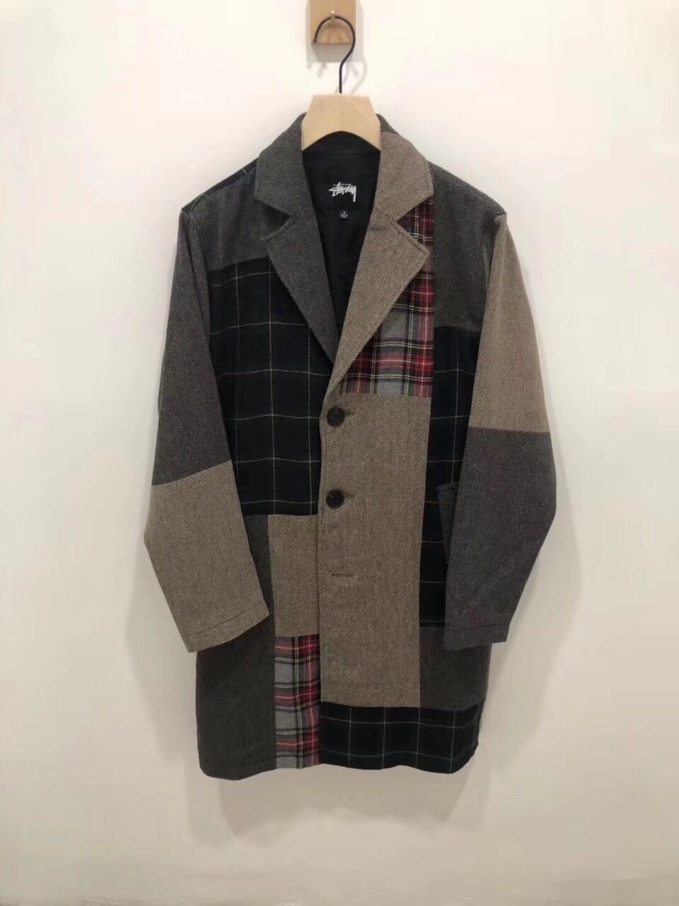 Stussy on sale patchwork overcoat