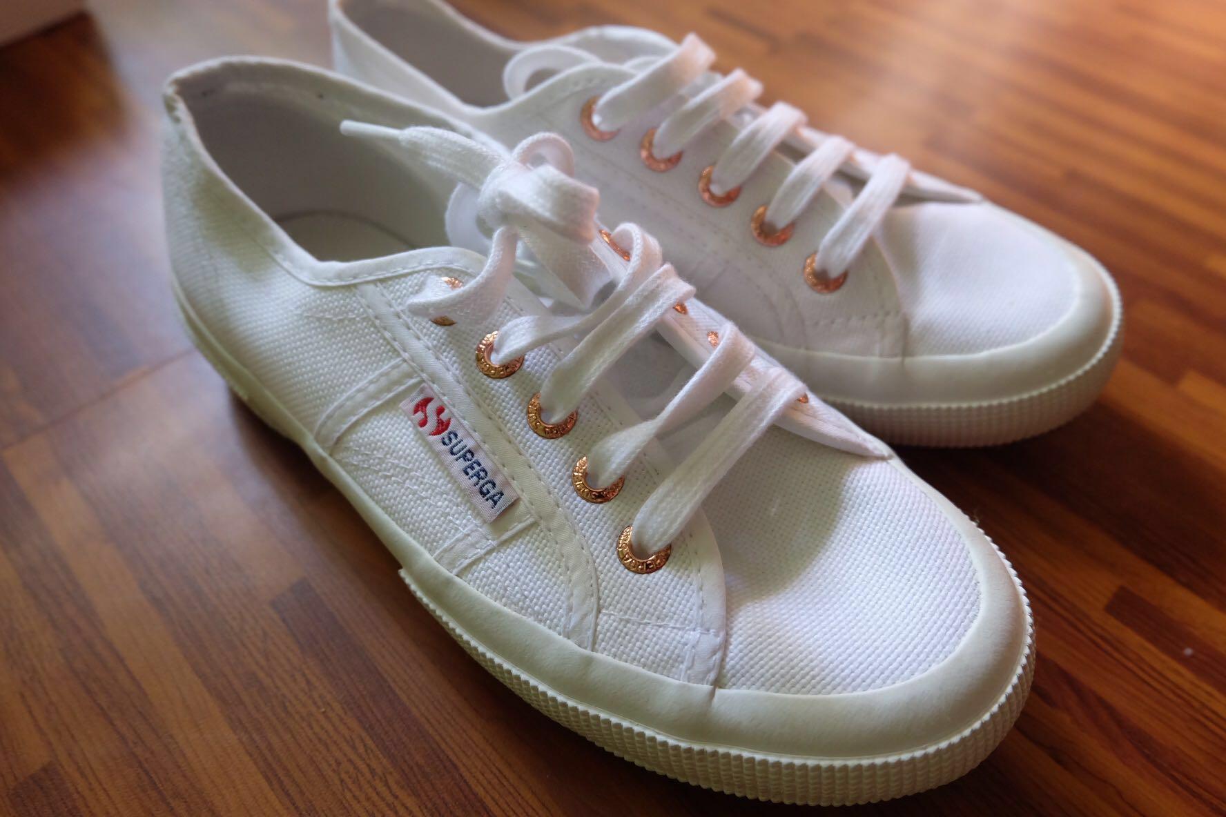 Superga 2750 Cotu Classic White Rose Gold Women s Fashion
