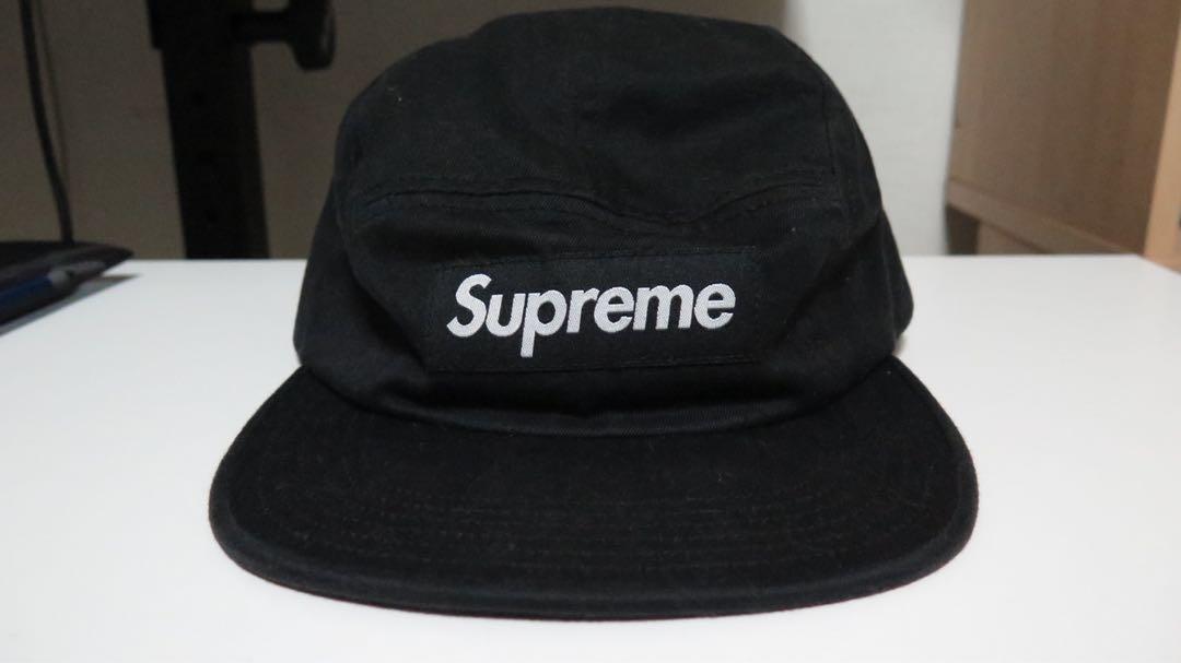 supreme leather strap hat