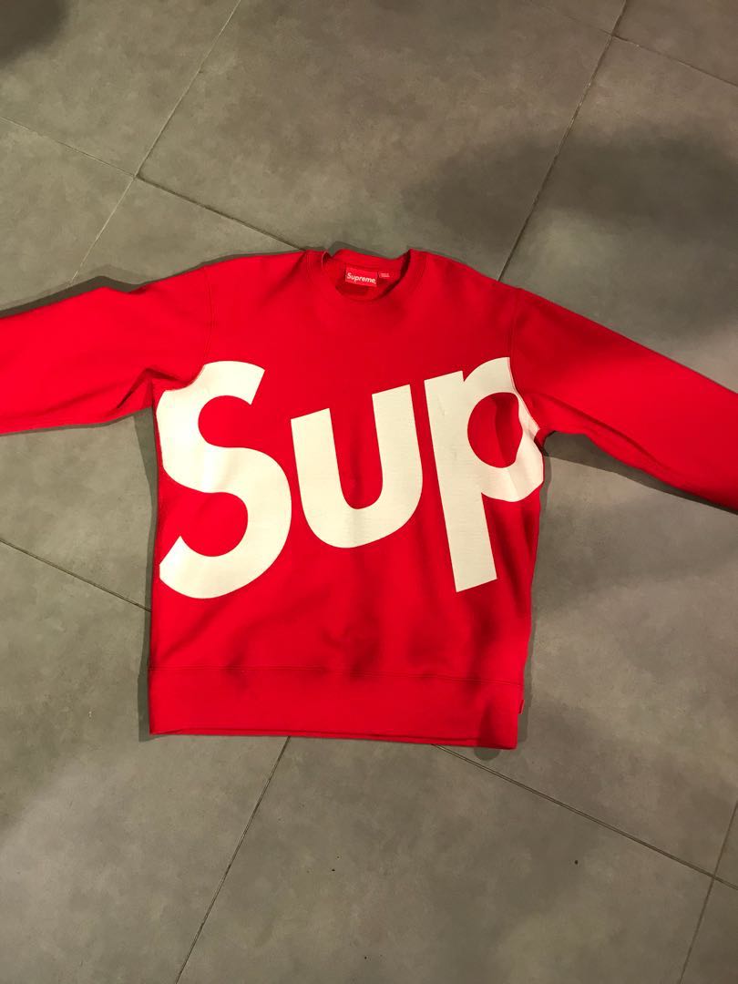 Supreme sup crewneck store