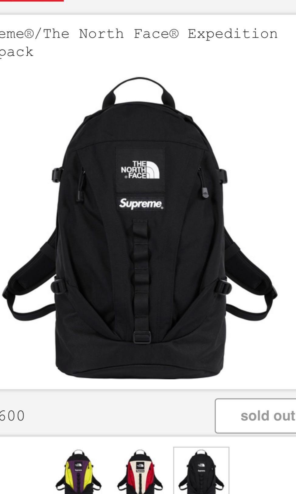 supreme x the north face expedition backpack