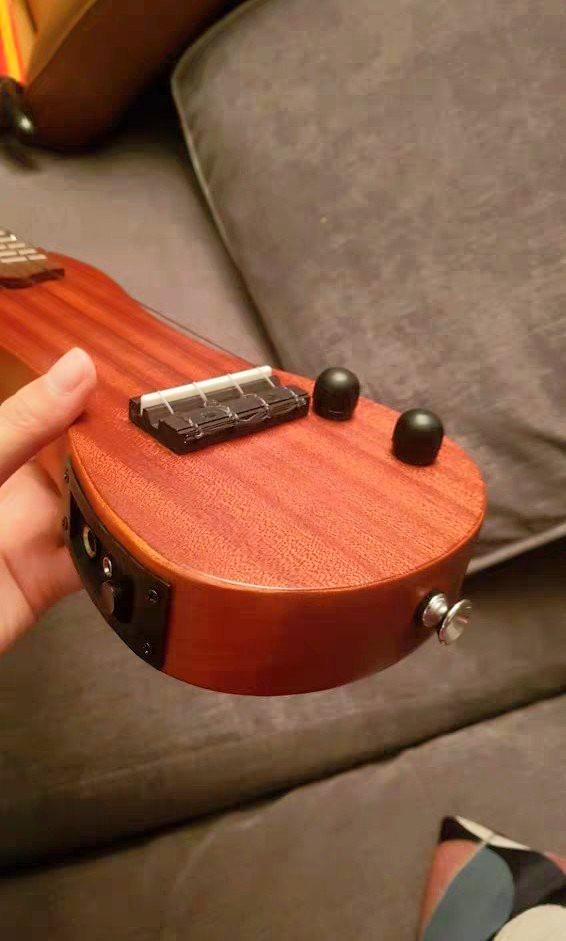 Ukulele for Travel Silent Quiet Practice Electric Play Solid concert